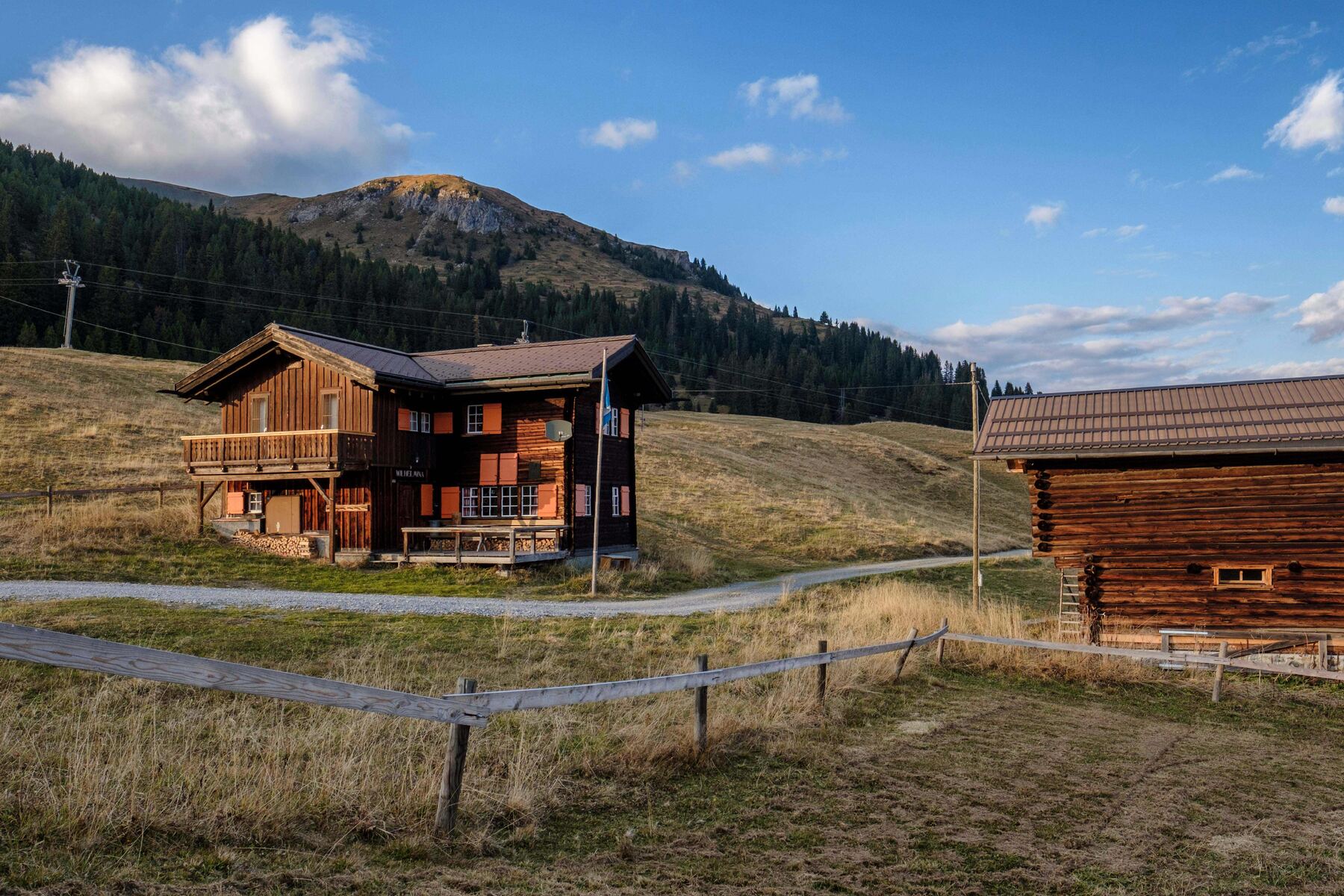 Das Chalet in der Bergwiese, im Sommer